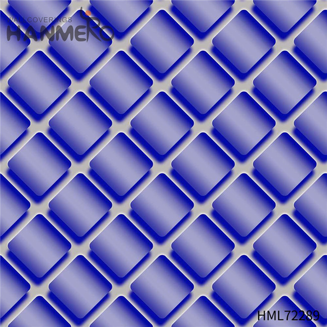 HANMERO house wallpaper price Exporter Geometric Bronzing European Bed Room 0.53M PVC