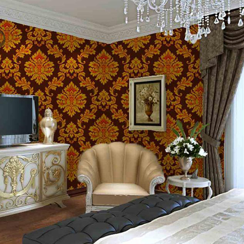 HANMERO PVC Best Selling Flowers Deep Embossed Pastoral Hallways 0.53M bathroom wallpaper