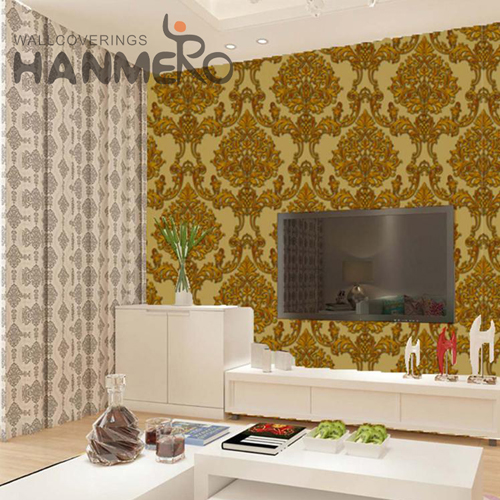 HANMERO PVC Best Selling Flowers Deep Embossed wallpaper in homes Hallways 0.53M Pastoral