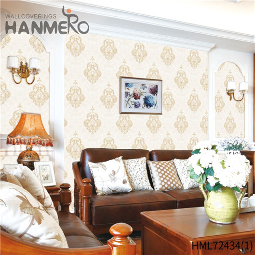 HANMERO PVC Hot Sex Flowers Deep Embossed European Home Wall wallpaper for interior 0.53*10M
