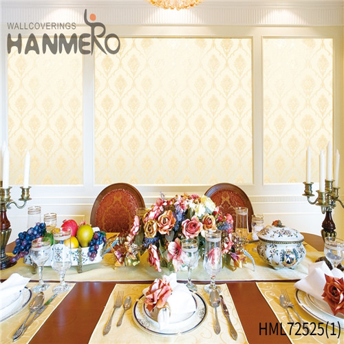 HANMERO PVC Seller Flowers Bronzing European wallpaper for decorating walls 0.53*10M House