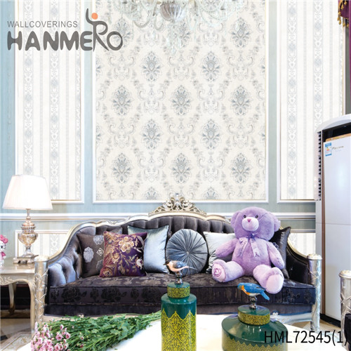 HANMERO PVC 0.53*10M Flowers Bronzing European House Seller temporary wallpaper border