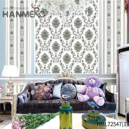 HANMERO PVC Seller 0.53*10M Bronzing European House Flowers wallpaper unique designs