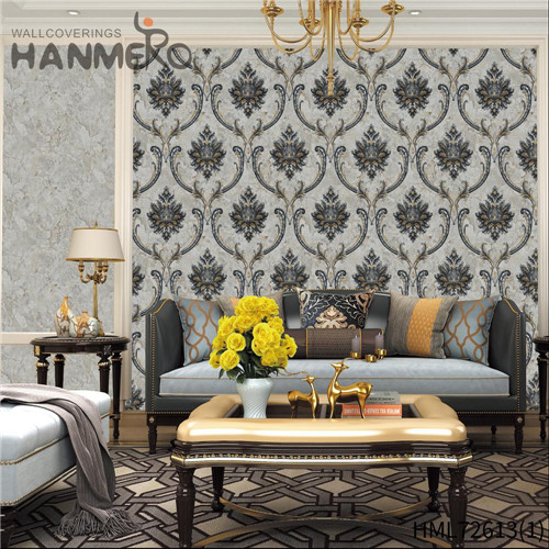 HANMERO PVC Exported Flowers Deep Embossed Pastoral Theatres 1.06*15.6M wallpaper for walls