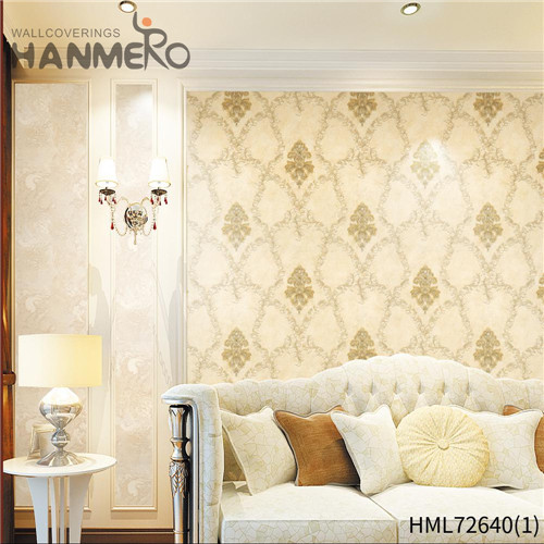 HANMERO PVC Exported Flowers Deep Embossed Pastoral Theatres wallpaper for walls for sale 1.06*15.6M