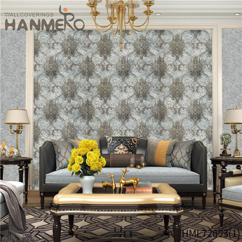 HANMERO PVC 1.06*15.6M Flowers Deep Embossed Pastoral Theatres Exported wallpapers for walls at home
