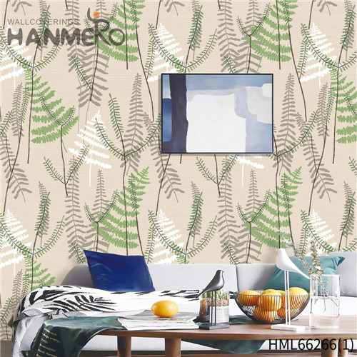 HANMERO PVC Decoration Flowers Bronzing Pastoral Hallways 0.53*10M room wallpaper