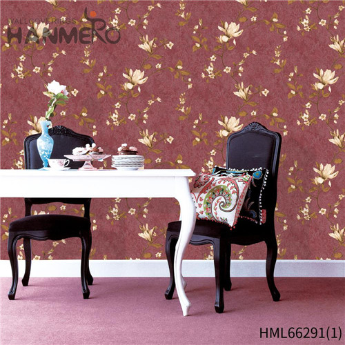 HANMERO PVC Decoration Flowers Bronzing Hallways Pastoral 0.53*10M online shopping wallpaper