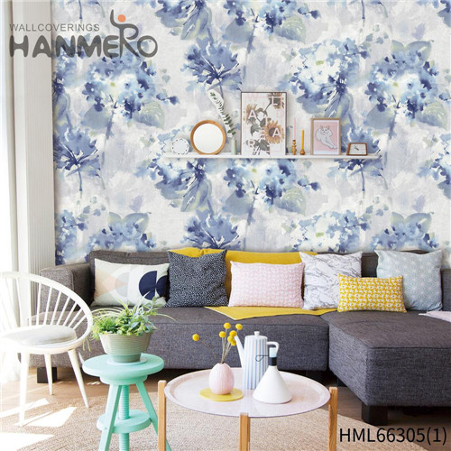 HANMERO 0.53*10M wallpaper download Flowers Bronzing Pastoral Hallways Decoration PVC