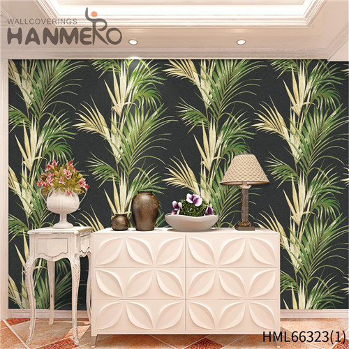 HANMERO Decoration Pastoral Hallways 0.53*10M brown wallpaper Flowers Bronzing PVC