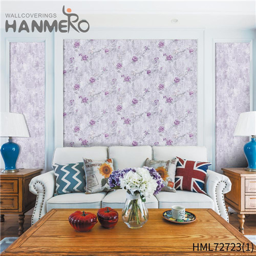 HANMERO PVC Manufacturer Flowers Deep Embossed European Sofa background 1.06*15.6M wallpaper for bedrooms