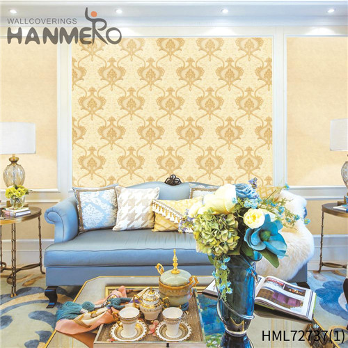 HANMERO PVC Manufacturer wallpaper design for bedroom Deep Embossed European Sofa background 1.06*15.6M Flowers