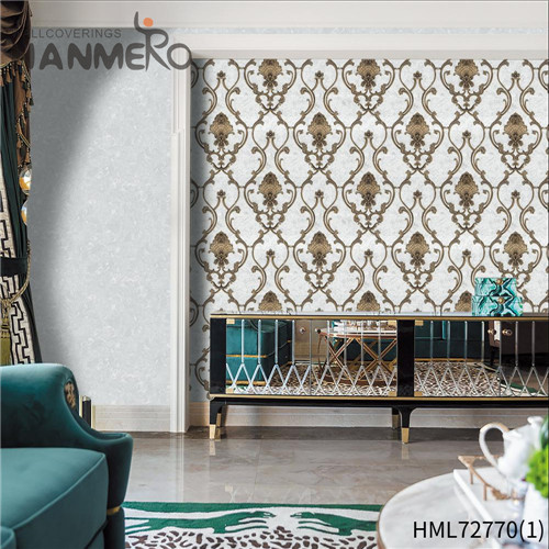 HANMERO PVC Manufacturer Flowers Deep Embossed 1.06*15.6M Sofa background European wallpapers in home interiors