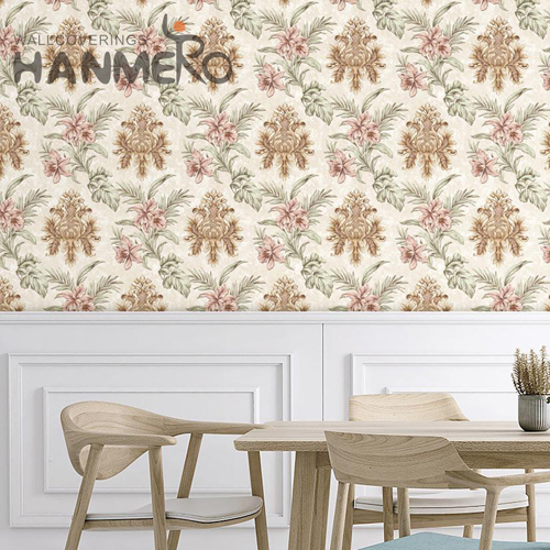 HANMERO PVC Nature Sense Flowers Technology Pastoral Home shop wallpaper online 0.53M