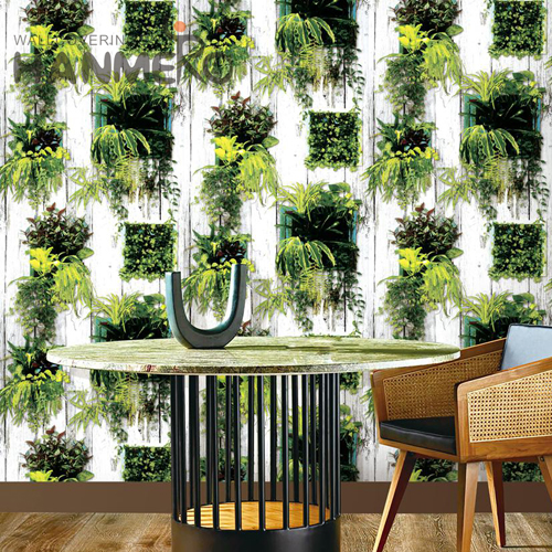 HANMERO PVC Nature Sense Flowers Technology 0.53M Home Pastoral designer wallpapers for bedrooms