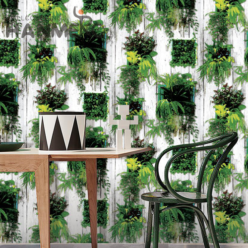 HANMERO PVC Nature Sense Flowers Technology Pastoral 0.53M Home wallpaper for house interior