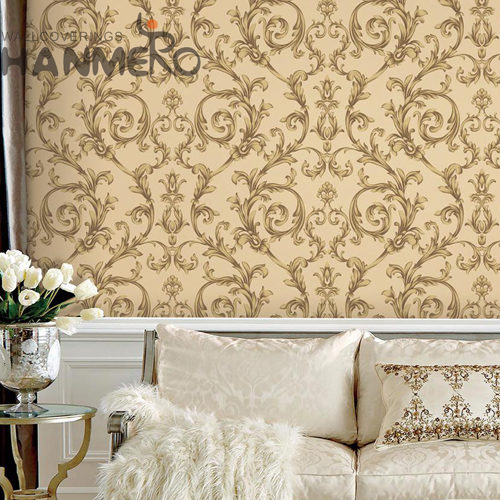 HANMERO PVC Home Flowers Technology Pastoral Nature Sense 0.53M wallpaper design for house