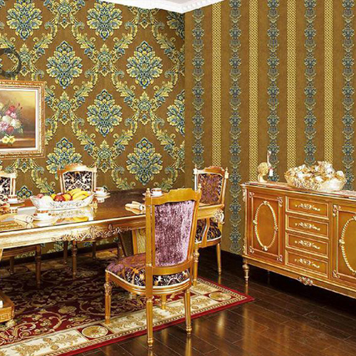 HANMERO wall coverings Hot Selling Geometric Deep Embossed European Study Room 0.53M PVC