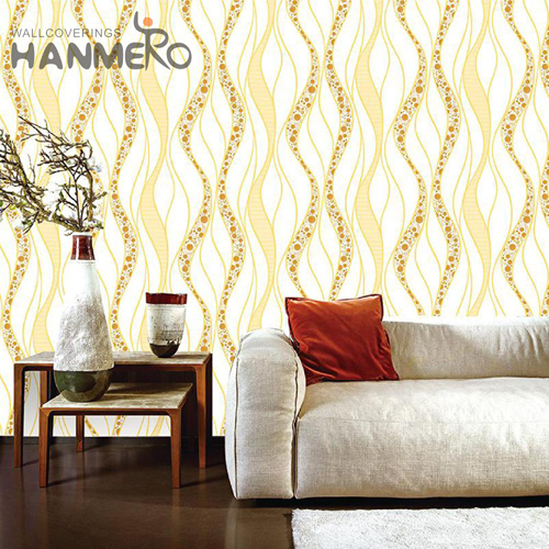 HANMERO PVC Hot Selling Geometric Deep Embossed 0.53M Study Room European home wallpaper