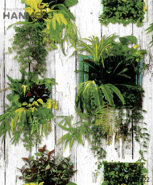 HANMERO PVC Strippable Landscape Deep Embossed Pastoral Restaurants 0.53M home wallpaper