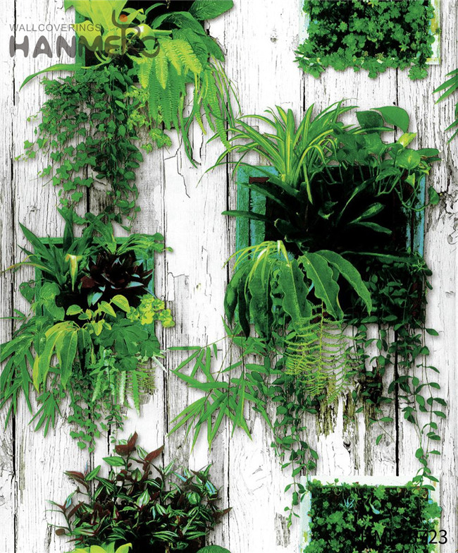 HANMERO bathroom wallpaper Strippable Landscape Deep Embossed Pastoral Restaurants 0.53M PVC