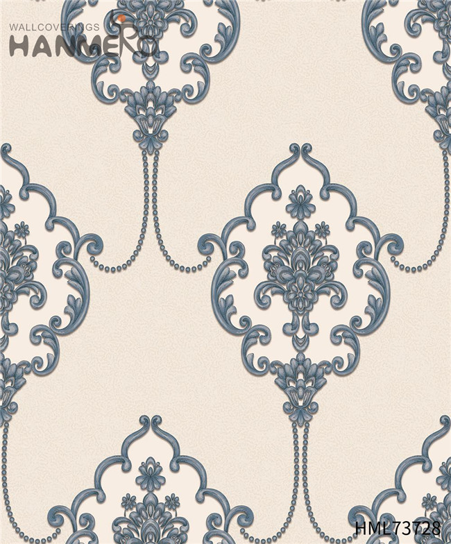 HANMERO PVC Strippable Landscape Deep Embossed Pastoral wallcovering 0.53M Restaurants