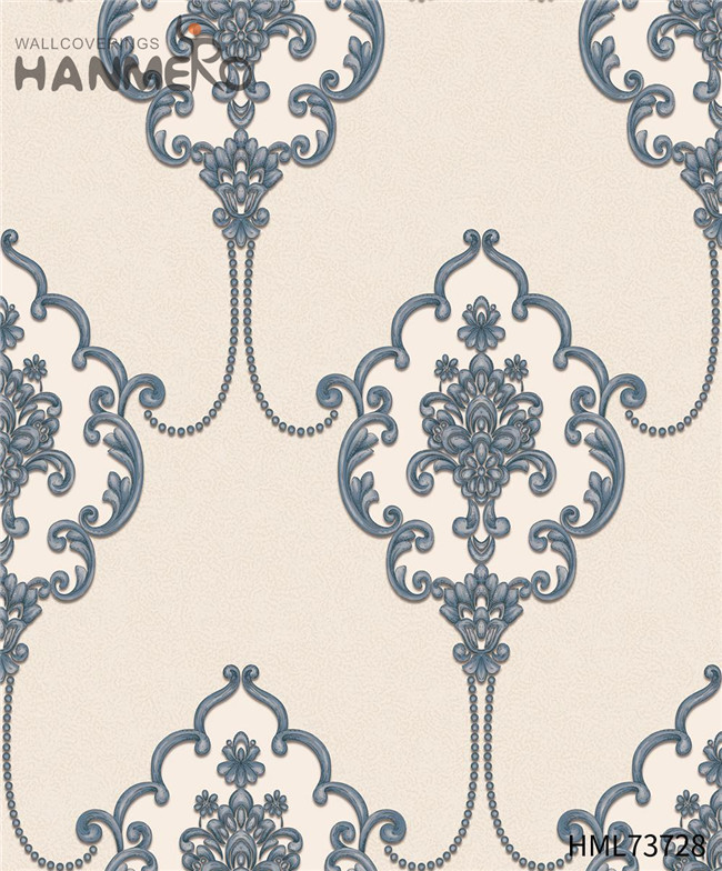 HANMERO PVC Strippable Landscape Deep Embossed Pastoral wallcovering 0.53M Restaurants