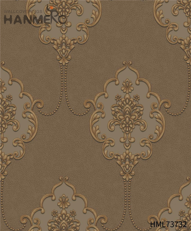 HANMERO PVC Strippable 0.53M Deep Embossed Pastoral Restaurants Landscape modern wallpaper designs