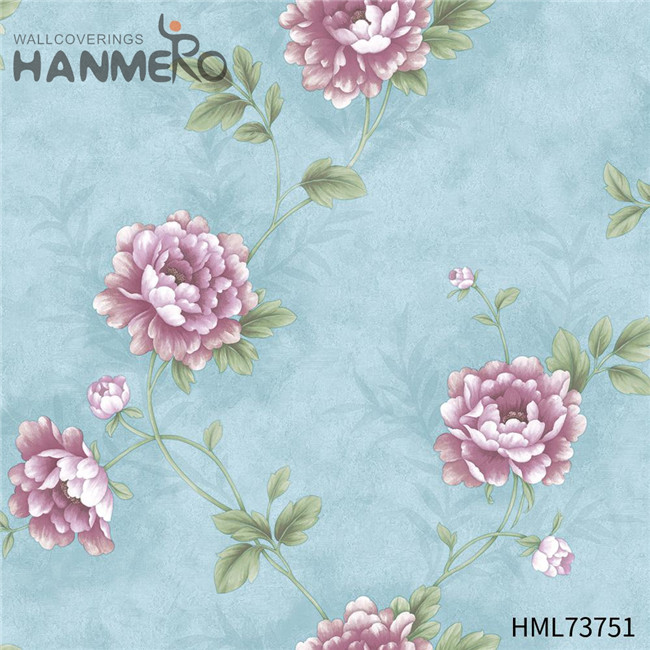 HANMERO 0.53M wallpaper where to buy Landscape Deep Embossed Pastoral Restaurants Strippable PVC