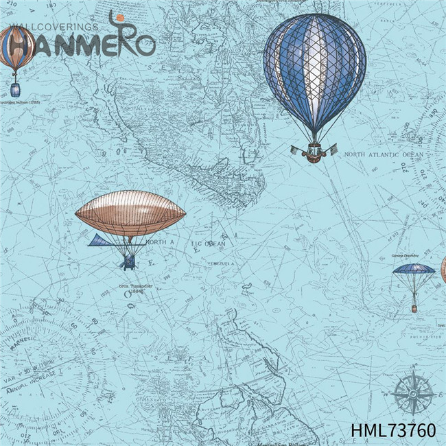 HANMERO Strippable PVC Landscape Restaurants 0.53M home wall wallpaper Pastoral Deep Embossed