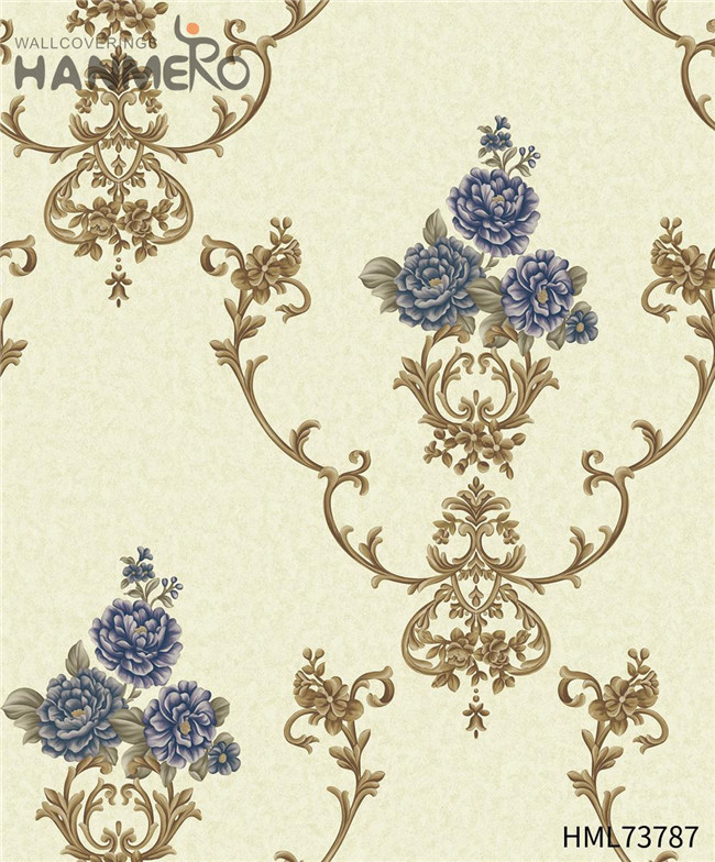 HANMERO wall covering wallpaper Strippable Landscape Deep Embossed Pastoral Restaurants 0.53M PVC