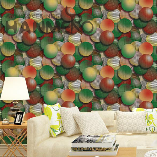 HANMERO PVC Cheap Geometric home wallpaper designs Modern Study Room 0.53M Technology