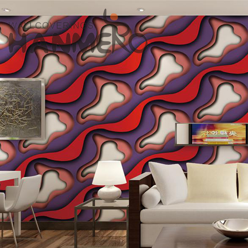 HANMERO PVC Cheap Study Room Technology Modern Geometric 0.53M wall with wallpaper
