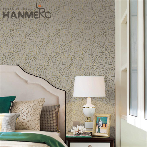 HANMERO Non-woven Stocklot Geometric Technology Classic Study Room wall covering 0.53*10M