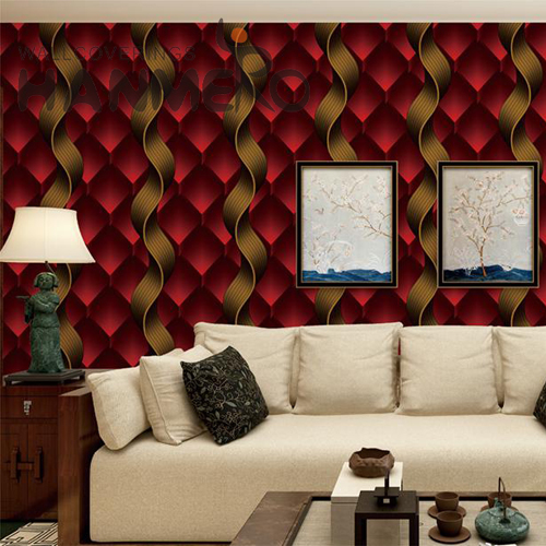 HANMERO PVC Best Selling Geometric Technology Modern modern home wallpaper 0.53M Home Wall