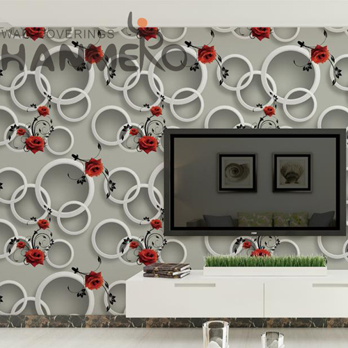 HANMERO 0.53M Best Selling Geometric Technology Modern Home Wall PVC home wall wallpaper