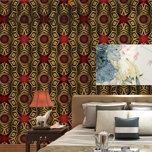 HANMERO Modern Best Selling Geometric Technology PVC Home Wall 0.53M wallpaper designs bedroom