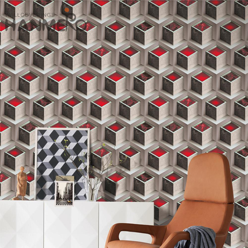 HANMERO PVC Unique Geometric Technology Modern House picture wallpaper 0.53M