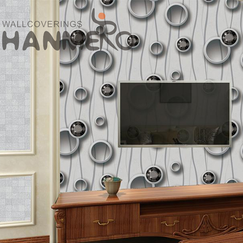 HANMERO PVC House Geometric Technology Modern Unique 0.53M wallpaper in homes