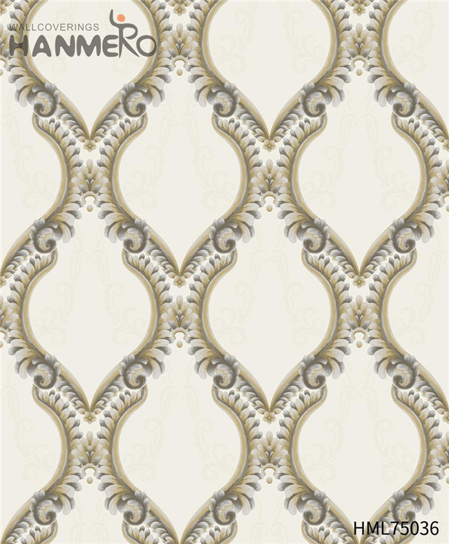 HANMERO Nature Sense PVC 1.06*15.6M home wallpaper price Pastoral Kids Room Geometric Technology