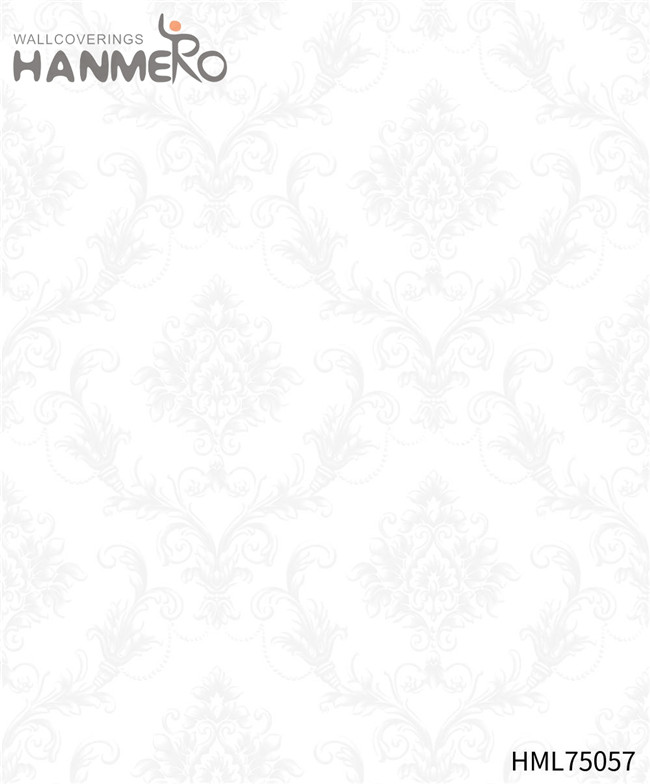 HANMERO PVC Unique Flowers Flocking European Hallways 1.06*15.6M wallpaper online