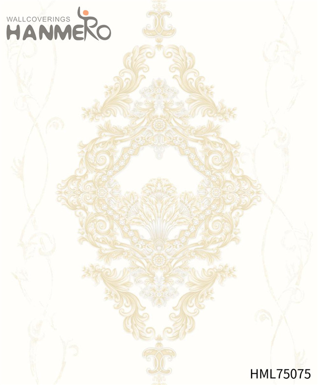 HANMERO PVC Unique Flowers Flocking Hallways European 1.06*15.6M wallpaper of wall