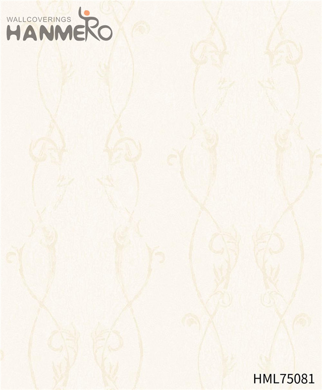 HANMERO PVC Flocking Flowers Unique European Hallways 1.06*15.6M wallpaper at home