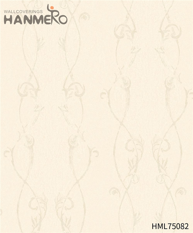 HANMERO PVC Unique Flocking Flowers European Hallways 1.06*15.6M wallpaper house and home