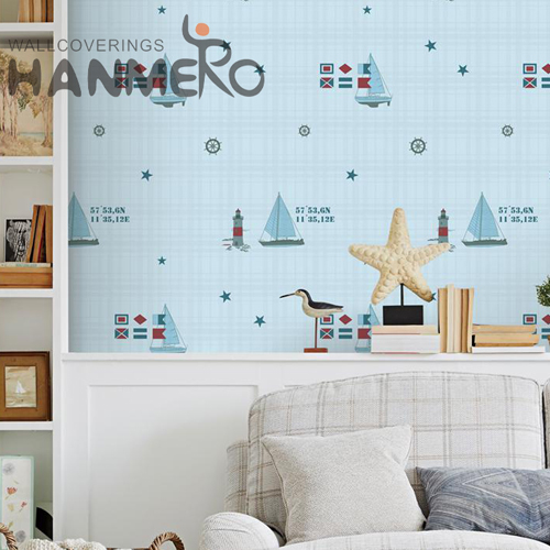 HANMERO 0.53M Factory Sell Directly Landscape Technology Pastoral Exhibition Non-woven wallpaper in home