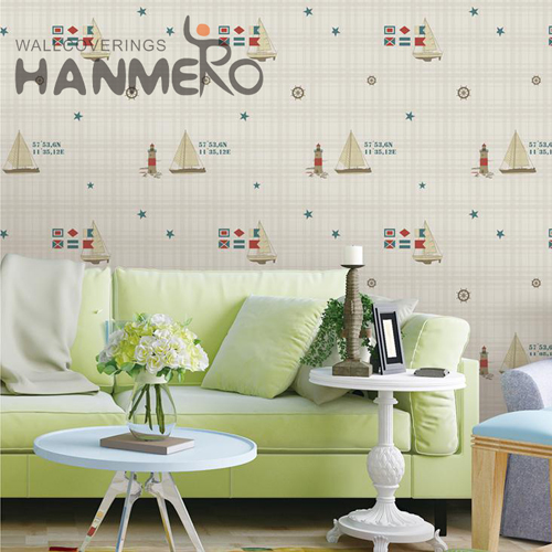 HANMERO Non-woven 0.53M Landscape Technology Pastoral Exhibition Factory Sell Directly gray wallpaper patterns