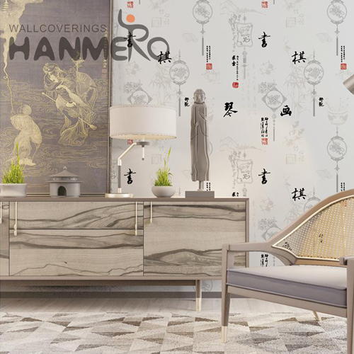 HANMERO Non-woven Factory Sell Directly 0.53M Technology Pastoral Exhibition Landscape designer home wallpaper