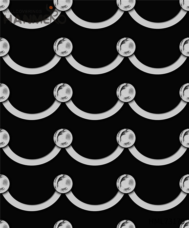 HANMERO design house designer wallpaper Imaginative Geometric Technology European Theatres 0.53M PVC
