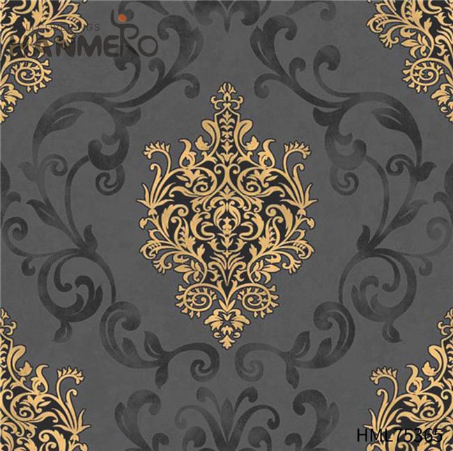 HANMERO PVC Gold Foil wallpaper online Flowers Deep Embossed European Children Room 0.53*10M Unique