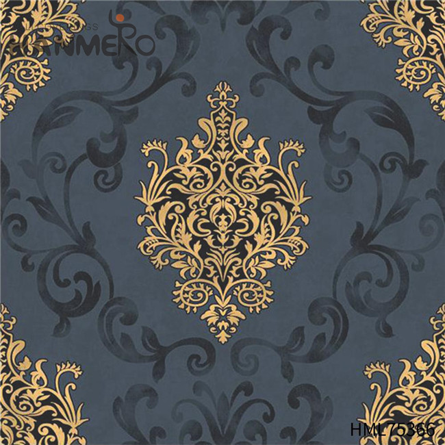 HANMERO PVC Gold Foil Unique love wallpaper Deep Embossed European Children Room 0.53*10M Flowers